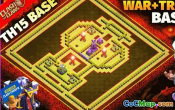 CoC Town Hall 15 Base Layouts & Maps | Trophy, War & Home Village #31184