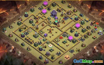 CoC Town Hall 15 Base Layouts & Maps | War & Home Village Designs #27206