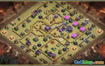 CoC Town Hall 15 Base Layouts & Maps | War & Home Village Designs #29122