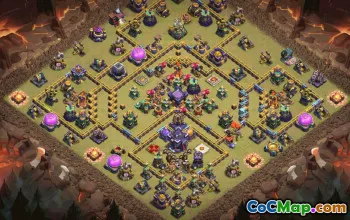 CoC Town Hall 15 Base Layouts & Maps | War & Trophy Defense #32365