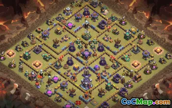 CoC Town Hall 15 Base Layouts & Maps | War & Trophy Defense #32723