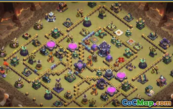 CoC Town Hall 15 Base Layouts & Maps | War, Trophy, Home Village #28101