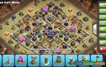 CoC Town Hall 15 Base Layouts & Maps | War, Trophy, Home Village #32563