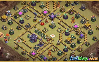 CoC Town Hall 15 Base Layouts & War Map Links | Home Village #27465
