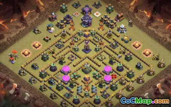 CoC Town Hall 15 Base Layouts & War Map Links | Home Village, COC Map #27760