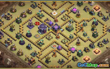 CoC Town Hall 15 Base Layouts & War Map Links | Home Village, Trophy #27848