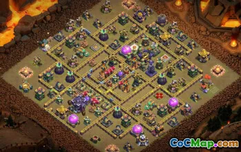 CoC Town Hall 15 Base Layouts & War Maps | Copy & Download #27388