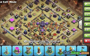 CoC Town Hall 15 Base Layouts & War Maps | Copy & Download #32478