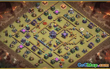 CoC Town Hall 15 Base Layouts with Link | War, Defense & Trophy Maps #28665