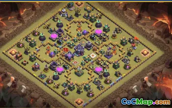CoC Town Hall 15 Layouts & Bases | Home, Trophy, Farming Maps #28239