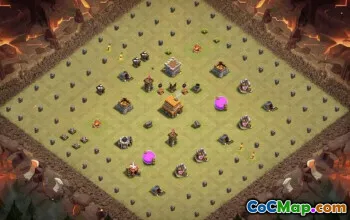 CoC Town Hall 4 Base Layouts & Maps | Progress & Home Village #31018