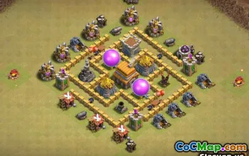Tòa thị chính Coc 5 Bố cục cơ sở: Bản đồ nông nghiệp và cúp #14066