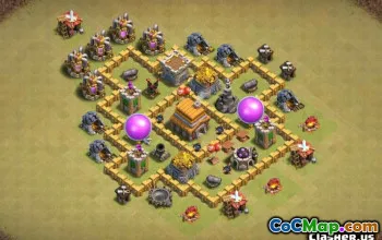 Tòa thị chính Coc 5 Bố cục cơ sở: Bản đồ nông nghiệp và cúp #14068