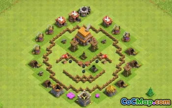 Coc Town Hall 5 Układy podstawowe: Mapy domowe, trofeum i hybrydowe #14013