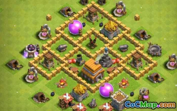 Primăria COC 5 Aspecte de bază: Hărți de casă, trofeu și război #15186