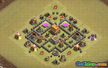 CoC Town Hall 5 Base Layouts: Home, War & Farming Maps #13743