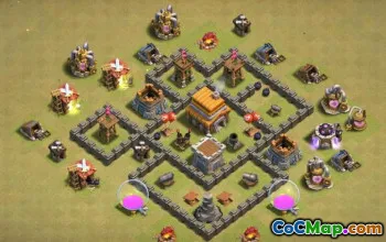 CoC Town Hall 5 Base Layouts: Home, War & Trophy Maps #13741