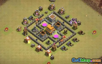 CoC Town Hall 5 Base Layouts: Home, War, Trophy Maps #13742