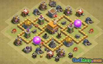 Primăria COC 5 Aspecte de bază: Hărți de casă, război și trofeu #14064