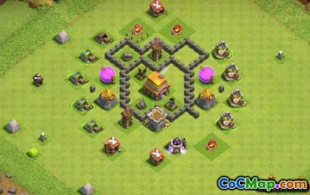 Primăria COC 5 Aspecte de bază: Hărți de casă, război și trofeu #14224