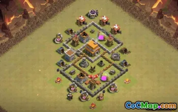 COC Ayuntamiento 5 Diseños base: Mapas para la guerra, agricultura y más #13713