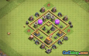 CoC Town Hall 5 Base Layouts & Maps | Trophy, Farming & More #28159