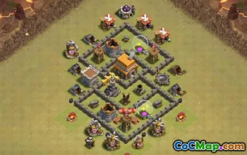 Tòa thị chính Coc 5 Bố cục cơ sở: Chiến tranh, Trophy & Nông nghiệp #13768