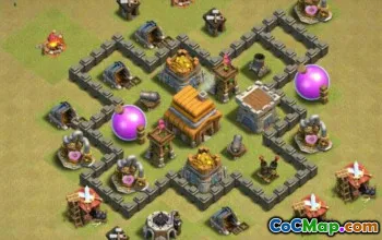 Primăria COC 5 Aspecte de bază: Război, Trofeu și Satul Home #15689