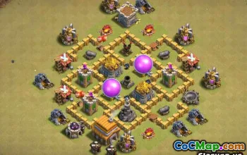 Tòa thị chính Coc 5 Bố cục: Chiến tranh, Nông nghiệp & Bản đồ căn cứ tại nhà #14075