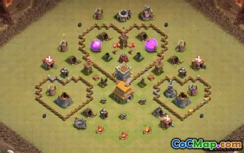 Radnice COC 6 Základní rozložení: Farming, Trophy & Hybrid Maps #14486