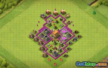 CoC Town Hall 6 Base Layouts: Farming & Trophy Maps #16768