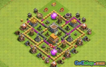 CoC Town Hall 6 Base Layouts: Farming, Trophy & War Maps #13675