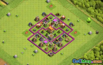 CoC Town Hall 6 Base Layouts: Farming, War & Trophy Maps #16864