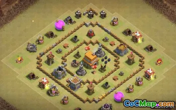 COC Town Hall 6 Baslayouter: Hem, Trophy & War Maps #14548