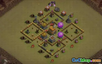 COC Town Hall 6 Baslayouter: Hem, War & Trophy Maps #15279