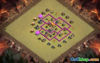 COC Town Hall 6 Baslayouter: Hem, War & Trophy Maps #15602
