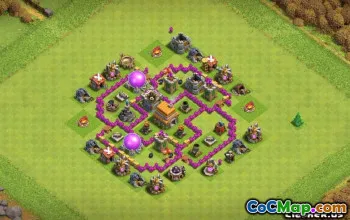 COC radnice 6 Základní rozložení: Mapa a odkazy pro úspěch #14365