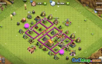 CoC Town Hall 6 Base Layouts & Map Links | Trophy & War Bases #32034