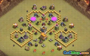 Coc Town Hall 6 Layouts: War, Farming & Funny Maps #13486