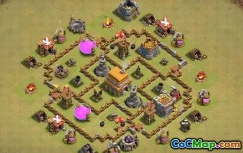 Hôtel de ville de Coc 6 Disposés de base: guerre, trophée, cartes agricoles # 14563