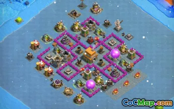 COC Town Hall 6 Layouts: War, Trophy & Farming Maps # 15383