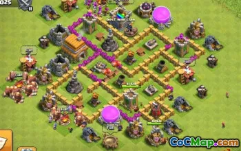 COC Town Hall 6 Baslayouter: War, Trophy & Home Maps #14162
