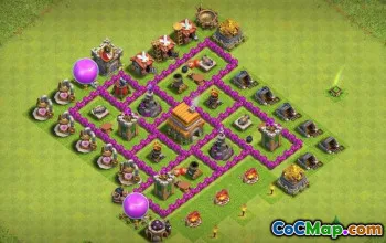 COC radnice 6 Základní rozložení: válka, trofej a hybridní mapy #16274