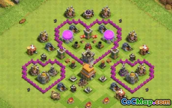 CoC Rathaus 6 Basen: Lustig, Krieg, Hybridkarten und Layouts #14398