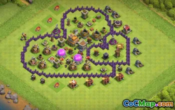 CoC Town Hall 7 Base Layouts: Farming, Trophy & Hybrid Maps #16812