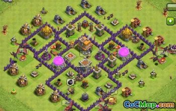 Ратуша COC 7 базовых макетов: фермерские и трофейные карты № 13074