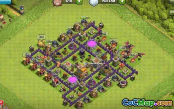 COC टाउन हॉल 7 बेस लेआउट: खेती और ट्रॉफी मैप्स #16329