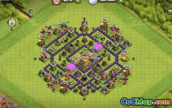 COC टाउन हॉल 7 बेस लेआउट: खेती और ट्रॉफी मैप्स #16336