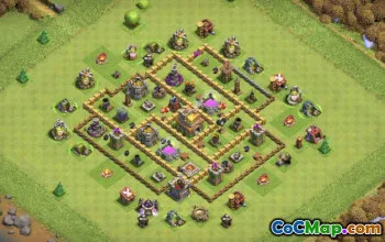 COC टाउन हॉल 7 बेस लेआउट: खेती, युद्ध और ट्रॉफी मैप्स #15892