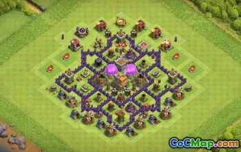 CoC Town Hall 7 Base Layouts: Farming, War & Trophy Maps #16810